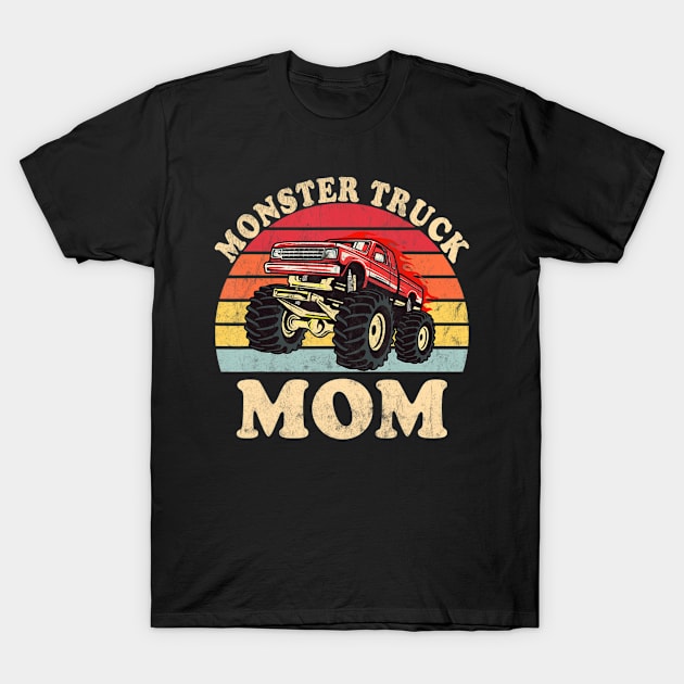 Monster Truck Mom Vintage Monster Truck Retro T-Shirt by maily.art